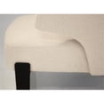 thumbnail image 3 of Mobital Rancho 15" Fabric Arm Chair with Black Powder Coated Legs in Cream, 3 of 3