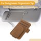 thumbnail image 3 of Clip de gafas de sol magnético para coche, soporte universal para visera de gafas de sol, color marrón ante, 11.2x7cm, 1 pieza, 3 of 7