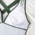 thumbnail image 3 of GUACER Womens Ruched One-Piece Swimsuit with Plunge Halter Neck & Bow-Tie Back Tummy Control Bathing Suits, 3 of 8