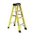 thumbnail image 2 of Werner 6104 Type IA Fiberglass Step Ladder, 3 Steps, Single-Sided, Yellow, 300lb Load Capacity, 4 Length, 19" Base Width, 6.96" Height, 2 of 3