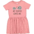 thumbnail image 3 of Inktastic My Auntie Loves Me Girls Toddler Dress, 3 of 5