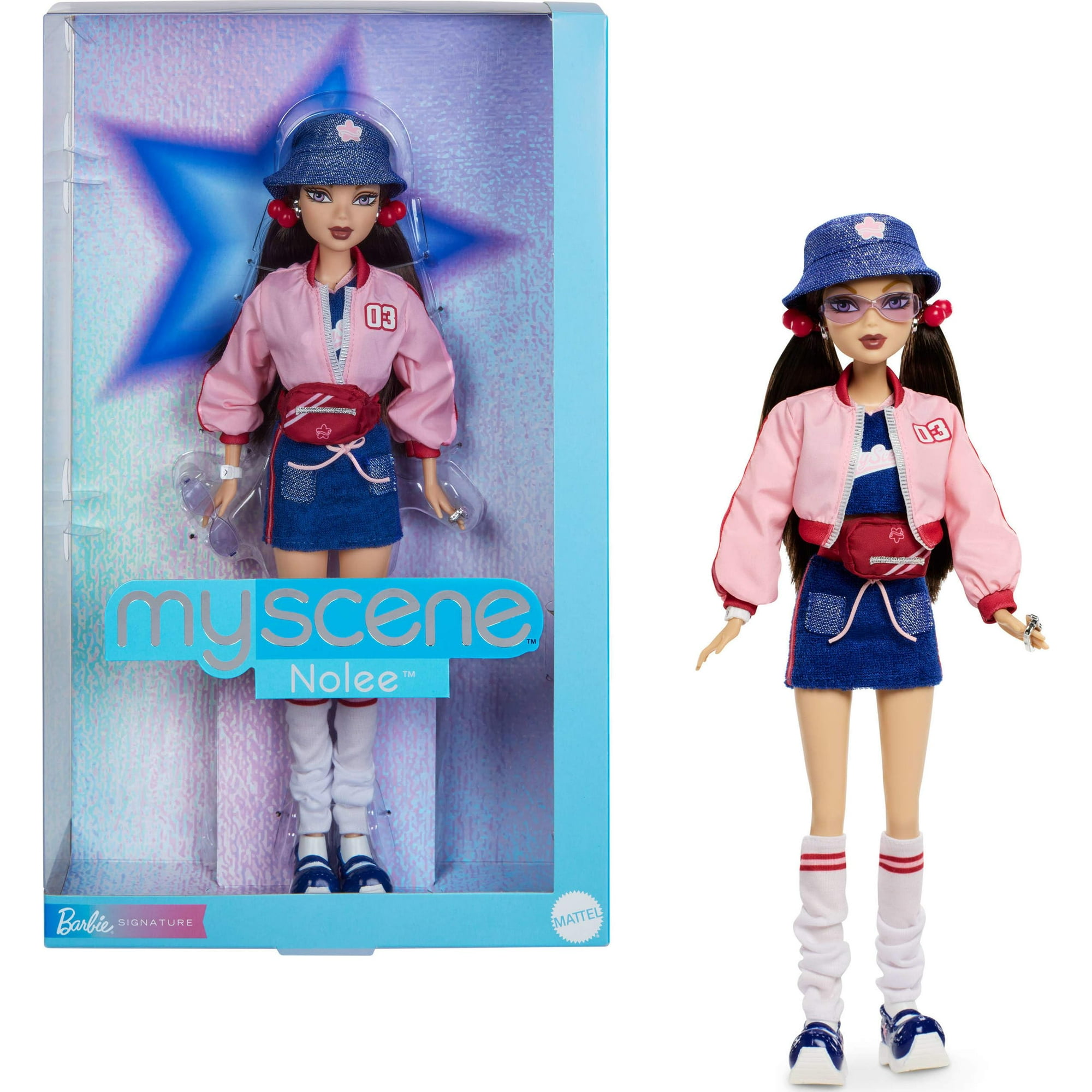 Barbie Signature My Scene Nolee Doll and Accessories, Y2K-Inspired