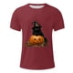 thumbnail image 4 of Blusas y camisas de manga corta y cuello redondo para hombre. Blusas/camisetas de manga corta con cuello redondo y estampado de Halloween para hombre. Blusa para hombre., 4 of 5