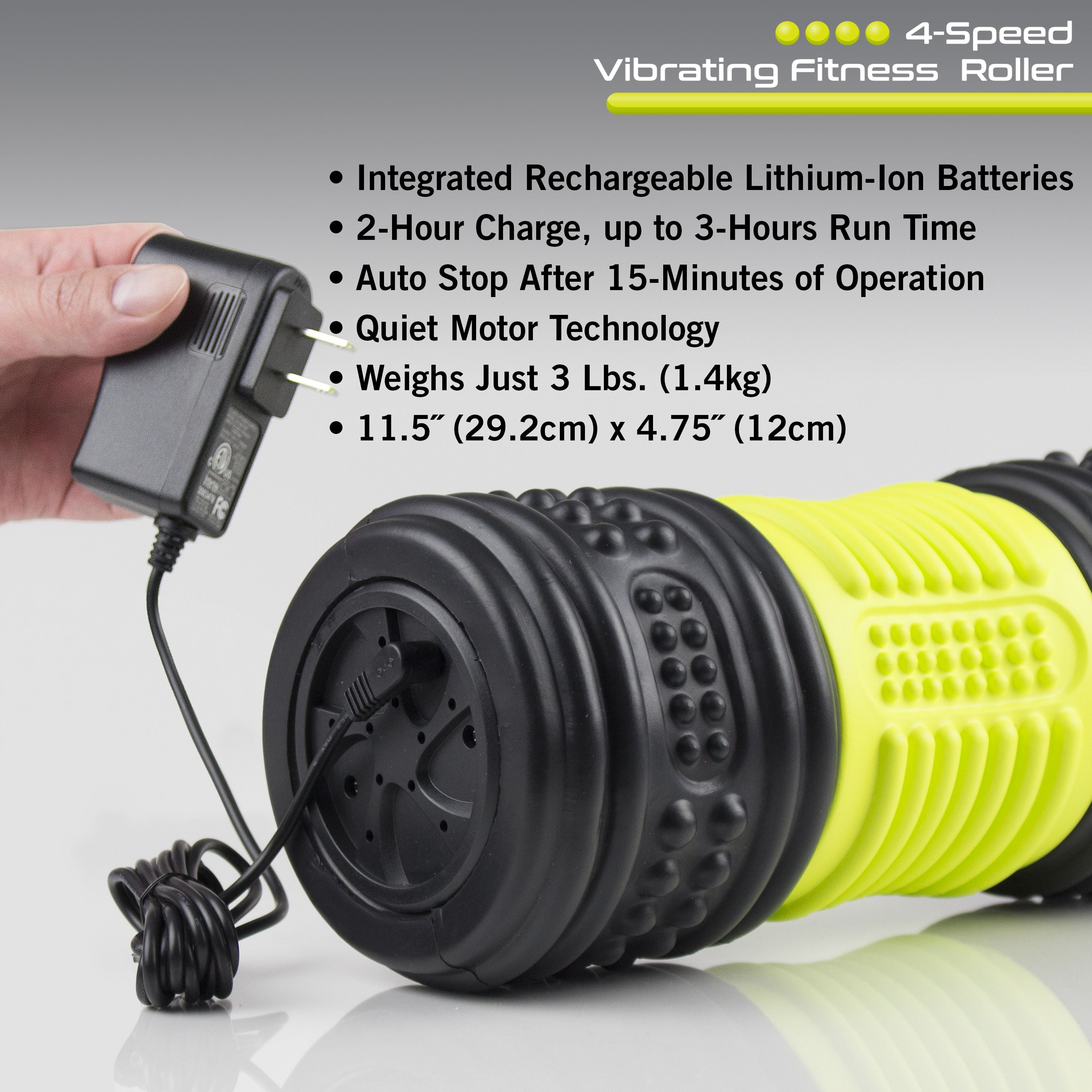 HealthSmart 4-Speed Vibrating Foam Roller for Physical Therapy & Workout -  Walmart.com