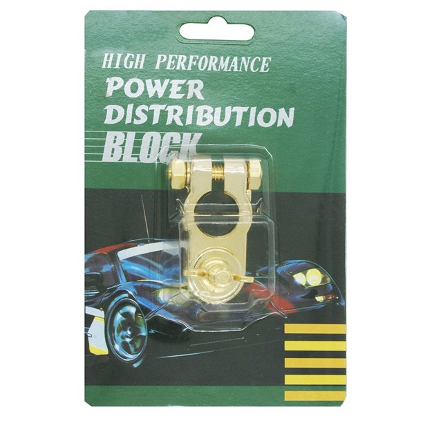 1 PACK HIGH PERFORMANCE GOLD PLATED POSITIVE CAR BATTERY POST TERMINAL