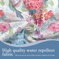 thumbnail image 5 of Round Tablecloth 60 Inch,Tropical Flowers and Hummingbirds Decorative Circular Table Cloth Cover Washable Heat Resistant for Kitchen Dinning Holiday, 5 of 6