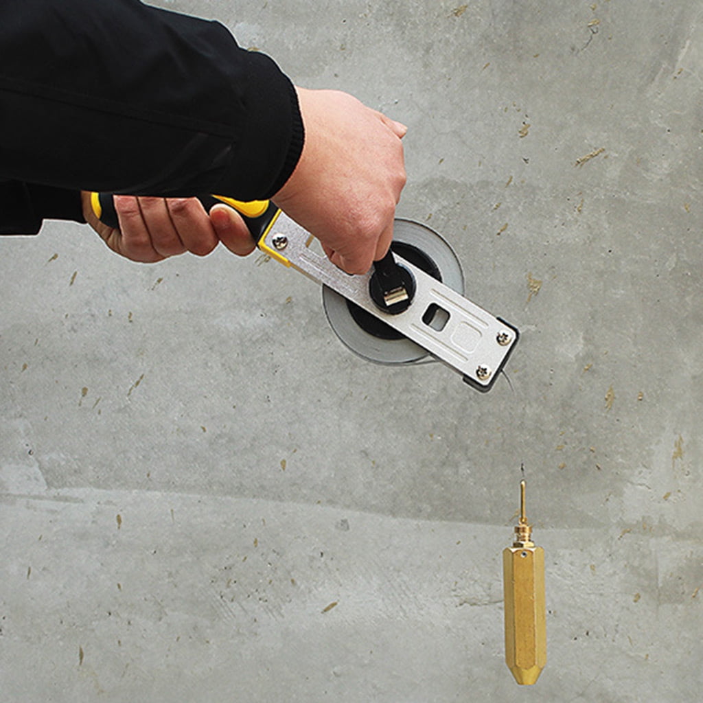 MOMOJIA Explosion-Proof Oil for Tank Gauging Tapes Handheld Carbon Steel Oil Gauging Tape with Plumb Bob Tape Measure 10/15/20m
