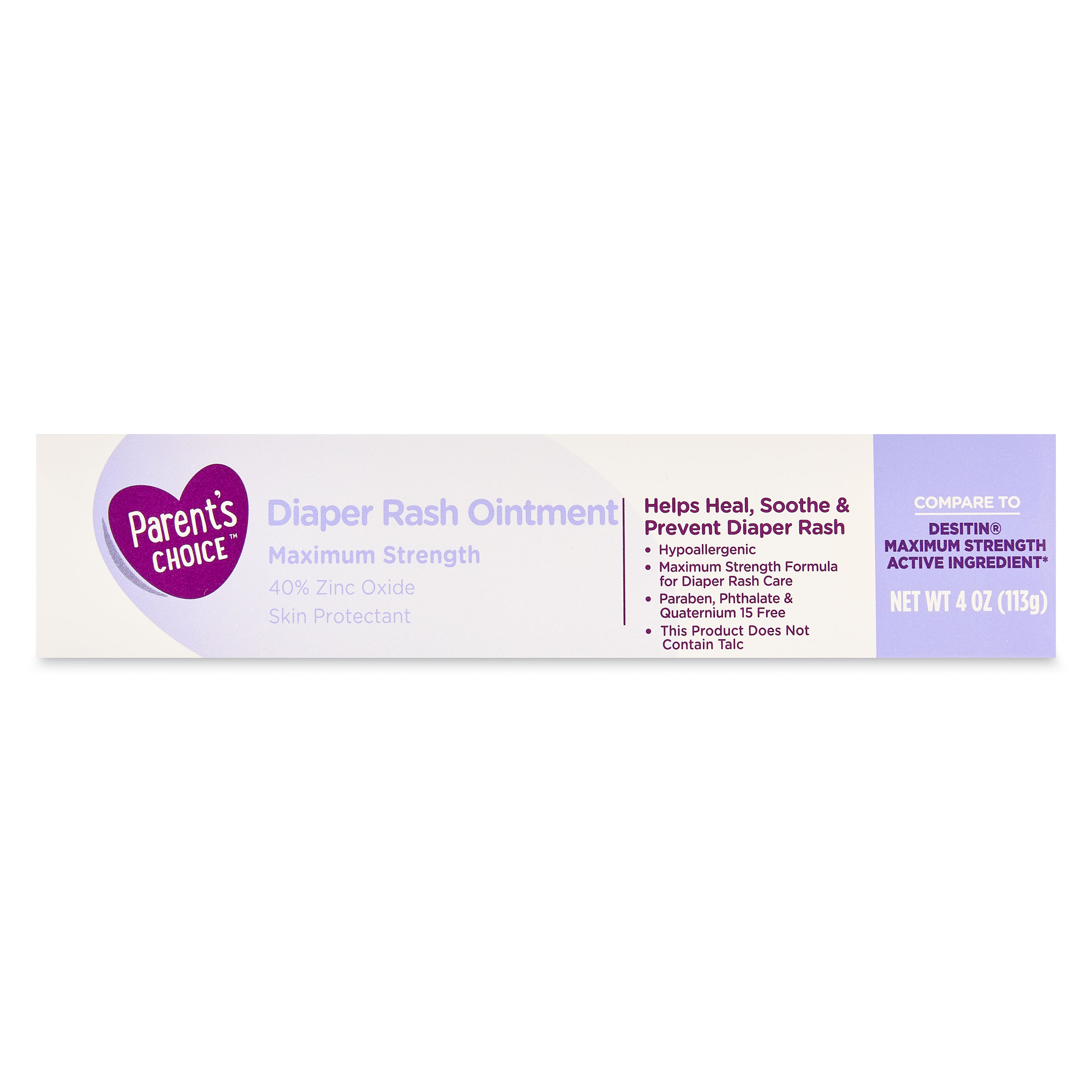 Ungüento para rozaduras de máxima fuerza Parent's Choice con óxido de zinc, 4 oz 4