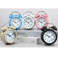 thumbnail image 2 of Reloj despertador SAYTAY de 3 pulgadas, analógico, con timbre de metal, para decoración del hogar de estudiantes., 2 of 5