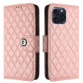 thumbnail image 2 of compatible iPhone 15 Plus Rhombic Texture Flip Leather Phone Case with Lanyard Cheap and fine, 2 of 5