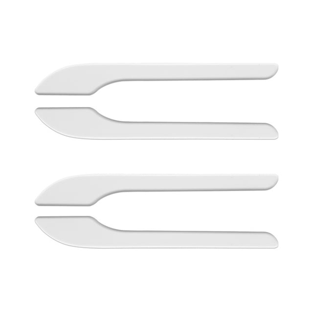 Ndcxsfigh Pegatinas Protectoras para Manija Puerta Coche Antiarañazos para Tesla Model 3 Y 2021 Color Blanco 4 Uds.