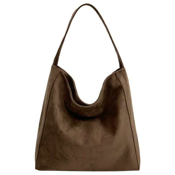 Bolso Mano para Mujer Y Hombre Hobo Gamuza Gran Capacidad