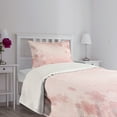 thumbnail image 3 of Ambesonne Pink Quilted Bedspread Set 2 Pcs, Cherry Blossom Floral Art, Twin Size, Pink, 3 of 5