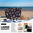 thumbnail image 5 of Wukai Mushroom Doodle Print Zipper Bag,large Beach Tote Bag,Waterproof Sandproof Bag,Grocery and Picnic Tote Travel Bag, 5 of 5