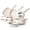 White, variant on 17 Pcs Pots and Pans Set Granite Nonstick Kitchen Cookware Sets Induction White