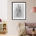 thumbnail image 3 of Historic Framed Print, [Caesar-like figure standing and holding a staff and an orb topped with a cross], 17-7/8" x 21-7/8", 3 of 9
