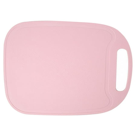 

Chopping Board Plastic Kids Fruits Vegetables slicing Board Kitchen Cooking Utensil 126427 Pink