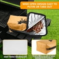 thumbnail image 2 of BBQ Blanket for Resting Meat,Smoker Meat Resting Blanket, Rusable Smoker Grilling Meat Insulated Resting Bag with Wide Mouth for Large Brisket/Pork Shoulders/Turkeys,Gifts for Men (BBQ Blanket 21in), 2 of 7