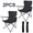 BLACK, variant on 2 Pcs Outdoor Foldable Camping Chair With Storage Bags, Suitable For Courtyard BBQ Party, Camping & Outside Events Supplies, Garden Chairs, Summer Go-out Essentials, Summer Vacation Supply, Black