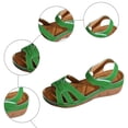 thumbnail image 5 of Rokment Womens Platform Wedges Dressy Sandals 2026 Summer Comfortable Leather Open Toe Orthopedic Arch Support Walking Sandals for Woman Beach E Size 6.5, 5 of 7