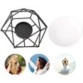 thumbnail image 3 of Wax Melt Warmer Oil Candle Oil Incense Scented Oil Essential Oils Geometric Oil Essential Iron Rack Container for Home Office Restaurants, 3 of 8