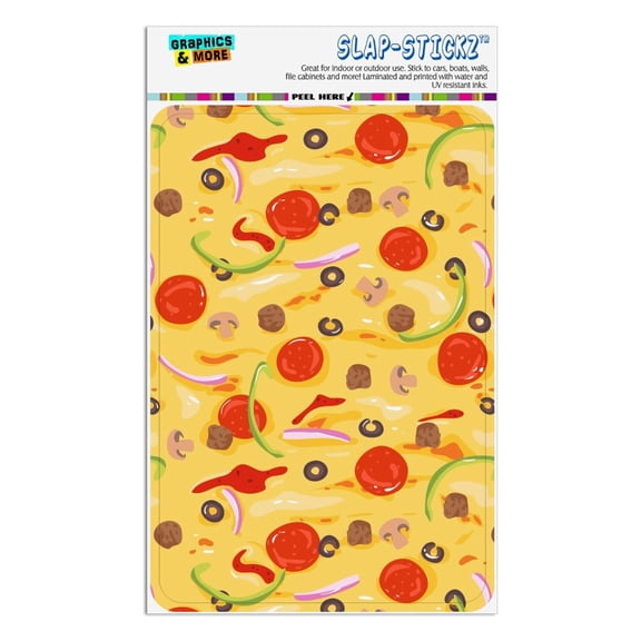 Combination Pizza Pattern With Pepperoni Olives and Onions Home Business Office Sign