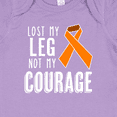 thumbnail image 4 of Inktastic Lost my Leg Not my Courage Limb Loss Awareness Orange Ribbon Boys or Girls Baby Bodysuit, 4 of 5