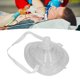 thumbnail image 4 of Protector facial de reanimación cardiopulmonar fácil operación CPR Cubierta facial Ilustración de válvula de una sola vía de silicona suave para la escuela, 4 of 8