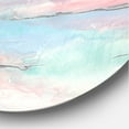 thumbnail image 2 of Designart 'Metallic Shabby Pink II' Shabby Chic Metal Circle Wall Art, 2 of 3
