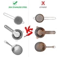 thumbnail image 2 of WANGQI Cocktail Strainer-Stainless Steel Bar Tools Bartender Cocktail Strainer Set: Strainer, Strainer and Conical Fine Mesh Strainer, 2 of 6