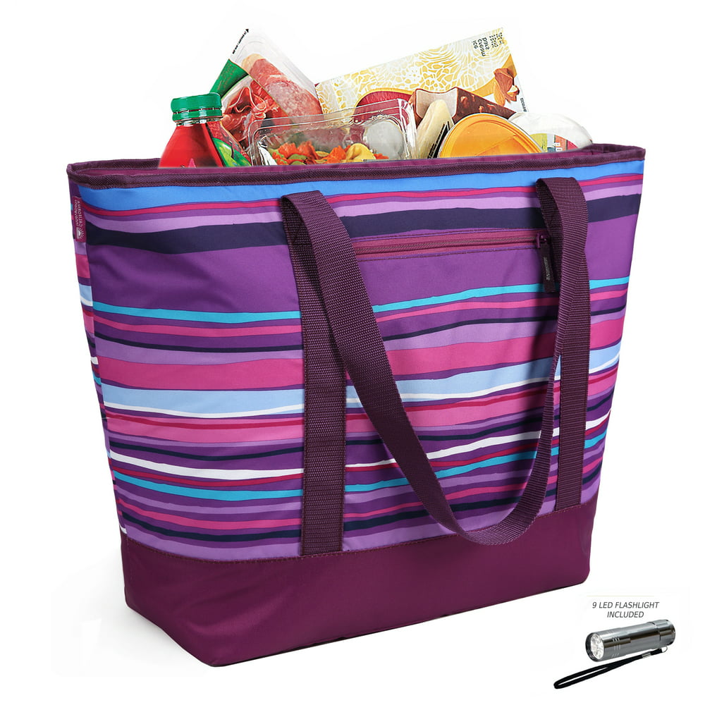 insulated travel tote bag