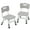 light gray, variant on 3-Level Adjustable Kids Chair Set of 2, Stackable & Non-Slip, Durable Plastic Toddler Chairs for Ages 2-8, Home, Family, Study Area, Nursery, Daycare