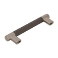 thumbnail image 3 of Esquire 5-1/16 in (128 mm) Center-to-Center Satin Nickel/Oil-Rubbed Bronze Cabinet Pull, 3 of 5