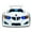 White, variant on GT1 Twin Race Car Bed with LED Lights & Sounds, Kids' Bedroom Furniture, Car Themed Bed for Boys Room