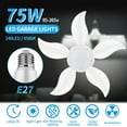 thumbnail image 1 of Agiferg LED Garage Shop Work Lights Home Ceiling Fixture Deformable Lamp 75W E27 140LED, 1 of 8