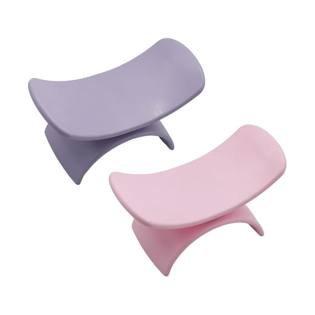 Cojín antideslizante Baoblaze para reposabrazos de uñas 2 uds Violeta y Rosa