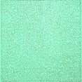 thumbnail image 1 of Ahgly Company Machine Washable Indoor Square Abstract Turquoise Blue Contemporary Area Rugs, 5' Square, 1 of 4