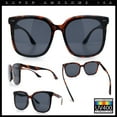 thumbnail image 2 of Womens XXL Oversized Inset Lens Large Coverage Horn Rim Plastic Sunglasses Tortoise - Black, 2 of 7