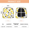 thumbnail image 3 of Yellow and Gray Leaves Modern Art Seat Covers for Dining Room Chairs Set Of 4,Stretch Printed Washable Chair Seat Cover with Elastic Ties and Button,Removable Waterproof Couch Cushion Covers, 3 of 6