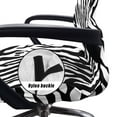 thumbnail image 5 of Whosucclay Zebra Stripe Print Computer Office Chair Cover, Modern Desk Chair Cover Rotating Chair Protective Slipcovers with Elastic Bottom Waterproof High Back Chair Slipcover-S, 5 of 7