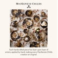 thumbnail image 2 of MACKENZIE-CHILDS Plateau Rond en Émail, Plat de Service Unique pour Aliments et Boissons, Rose Sauvage Blanc, 2 of 6