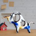 thumbnail image 2 of Escultura nórdica, estatua artística de Animal, adornos artesanales de resina creat, decoración de escritorio para el hogar, Oficina y 255x85 cm azul Baoblaze Estatuilla de vaca, 2 of 8