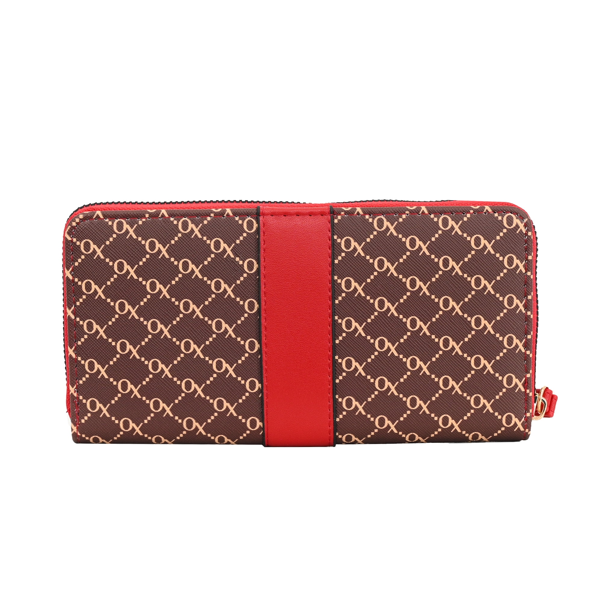 XOXO Women's Zip Around Wristlet Wallet - Card Holders, 2 Cash Pockets and Phone Slot