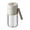 Gray, variant on Press Sugar Dispenser, Glass Bottle Salt Pepper Container Precise Push Type, for Kitchen, Portable Orange