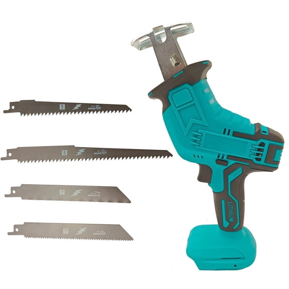 iMeshbean Electric Cordless Reciprocating Saw 4 Blades Fit For Makita 18V Battery Cutting Tool