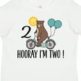 thumbnail image 4 of Inktastic 2nd Birthday Bear on Bicycle 2 Year Old Boys or Girls Toddler T-Shirt, 4 of 5