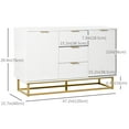 thumbnail image 3 of HOMCOM Buffet Armoire de Rangement à 3 Tiroirs pour Salle à Manger, Salon, 3 of 9