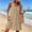 Khaki#02, variant on Yteetum Summer Dresses for Women Cotton Linen Sleeveless V Neck Spaghetti Strap Camisole Midi Sundress Casual Solid Loose Lightweight Breathable Travel Vacation Beach Dress