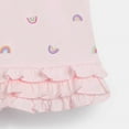 thumbnail image 3 of Bellafa Girls' Toddler Short Sleeve Active Polo Ruffle Dress Princess Rainbow Printed Skirt Dresses 2-7 Years, 3 of 5