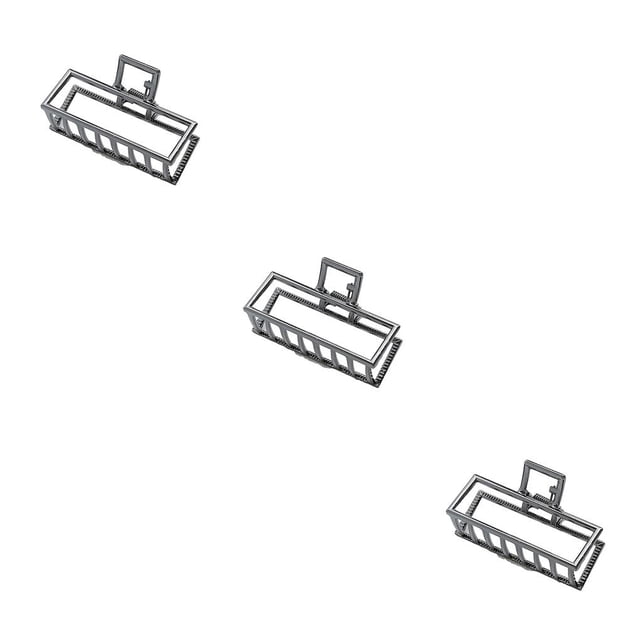 Qarigey Clips de garra Estilo simple grande Estilo simple Grip Accesorios de decoración geométrica Día de San Valentín Blak oscuro / Type1 NO1 Qarigey CBP220732